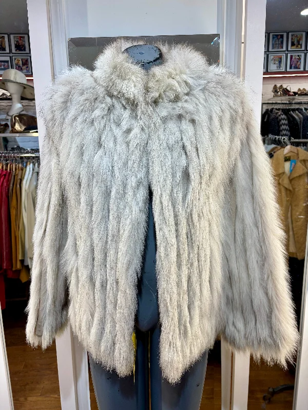 80s Fox Fur Coat By Saga Fox Turtleneck Jacket Crew Neck Jacket V-Neck Jacket