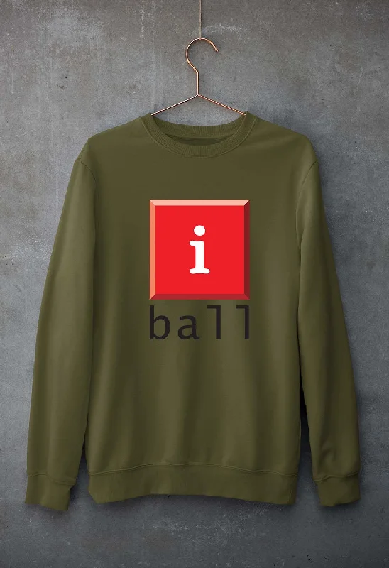 I Ball Unisex Sweatshirt for Men/Women Hoodie with Metallic Shiny Futuristic