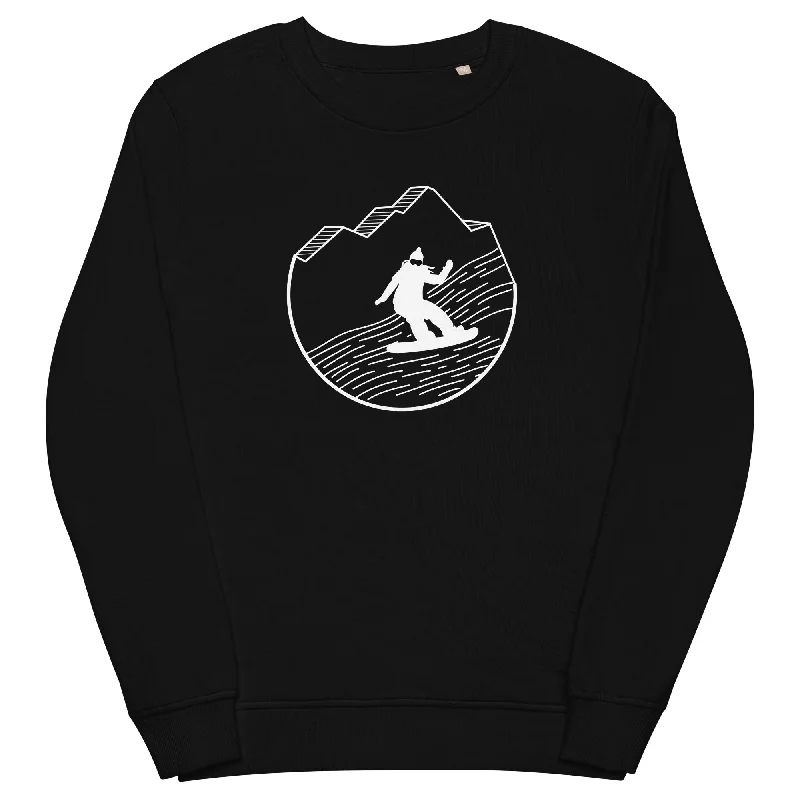 Snowboarding - (15) - Unisex Premium Organic Sweatshirt Hoodie Dress Longline Feminine