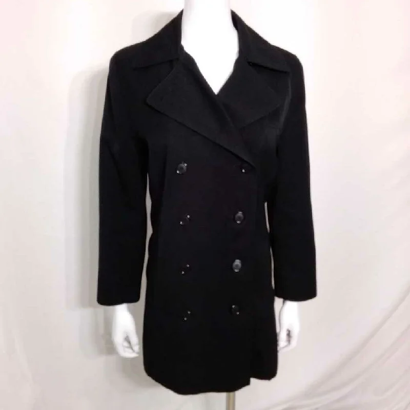 GALLERY BLACK COAT SIZE X SMALL TCC empire Basque Peplum