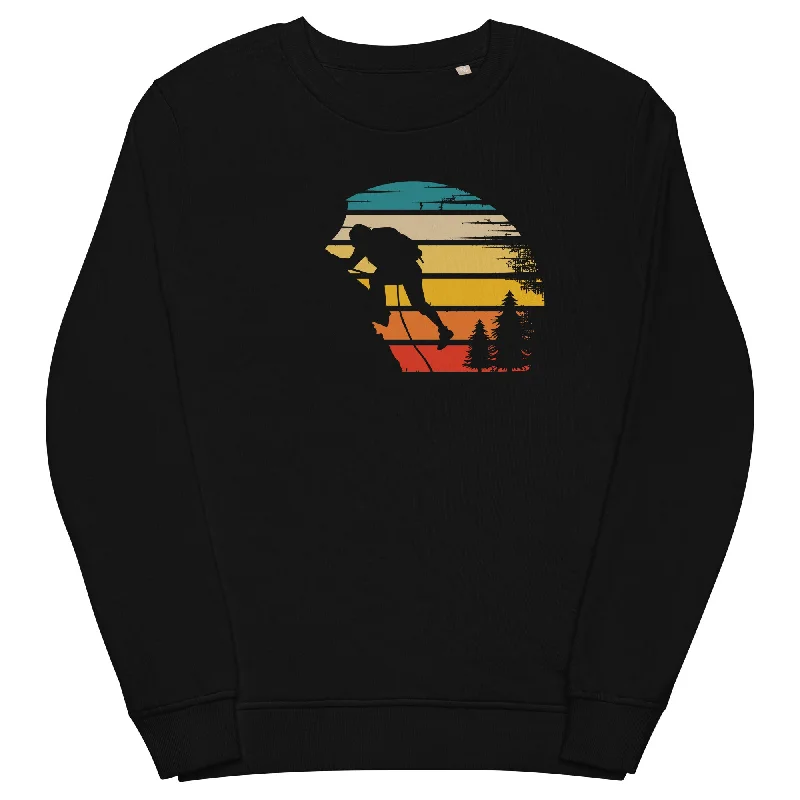 Retro Sonne und Klettern - Unisex Premium Organic Sweatshirt Hoodie with Turtle Neck Cozy Winter