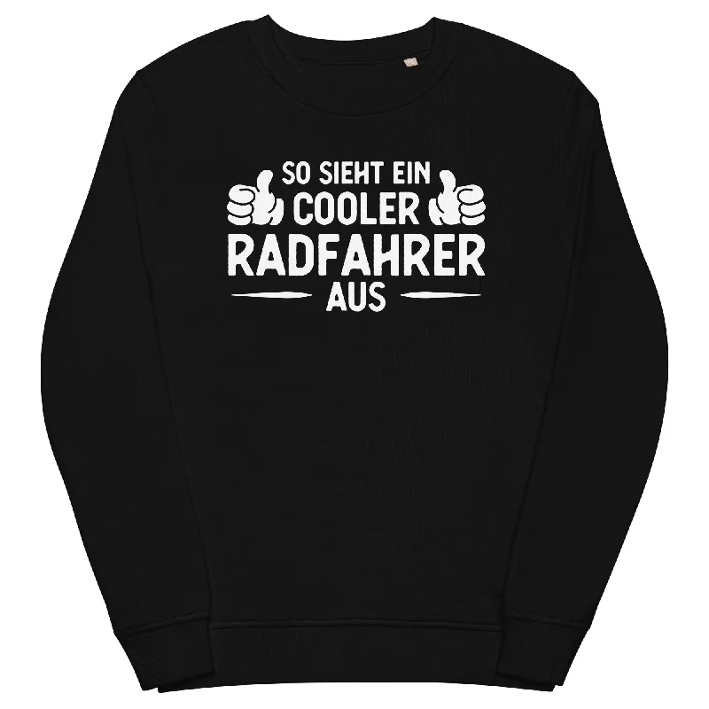 So Sieht Ein Cooler Radfahrer Aus - Unisex Premium Organic Sweatshirt Hoodie with Belted Waist Structured Tailored