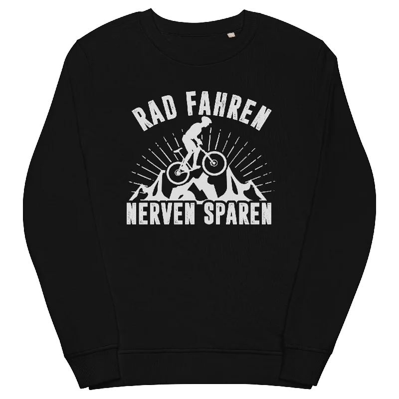 Rad fahren Nerven sparen - Unisex Premium Organic Sweatshirt Hoodie with Lining Warm Insulated