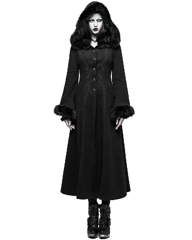 Punk Rave Solstice Womens Gothic Coat Bodycon Sheath Shift