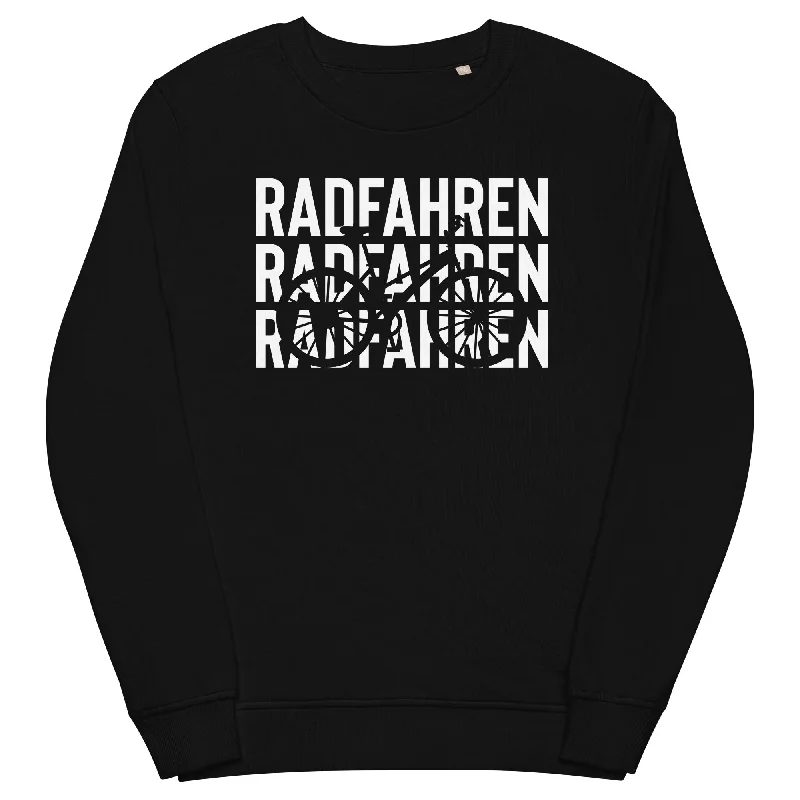 Radfahren - Unisex Premium Organic Sweatshirt Hoodie with Patch Decorative Personalized