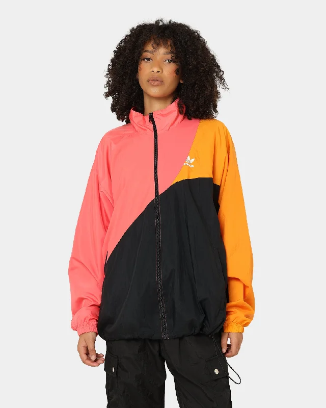 Adidas Adicolor Colorblock Track Jacket Black/Semi Turb Rayon Jacket Velvet Jacket Corduroy Jacket