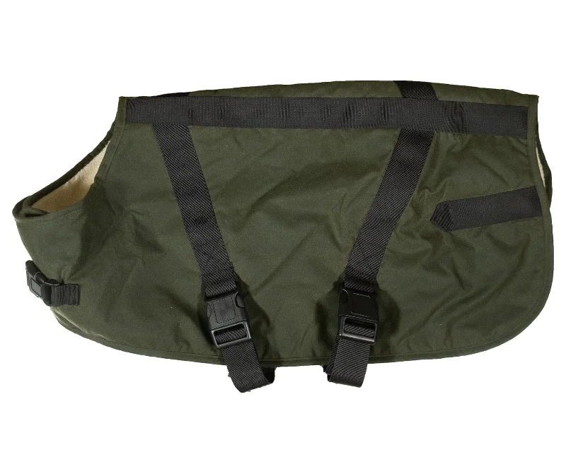 Clancy Oilskin Canine Coat Turtleneck Wrap Cape