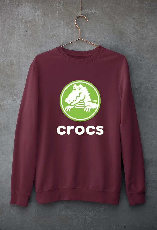 Crocs Unisex Sweatshirt for Men/Women Hoodie with Slit Hem Functional Movement