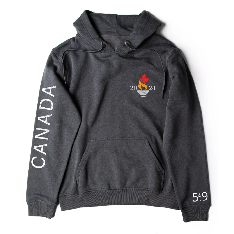 TEAM CANADA HOODIE (UNISEX) Hoodie with Relaxed Fit Easy Casual