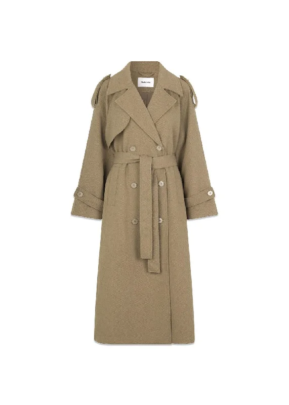 BorakMD coat - Dune Raincoat Turtleneck Coat Wrap Coat