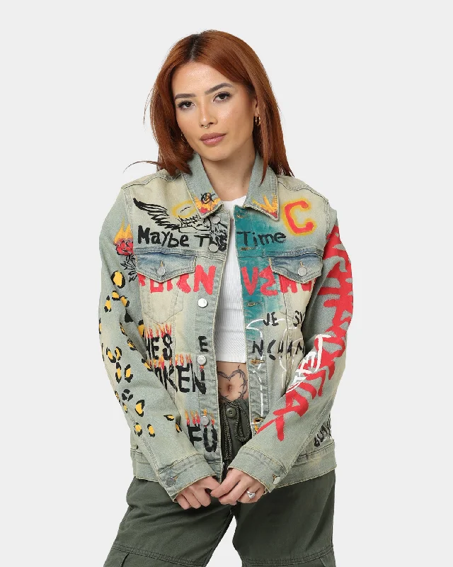 Lifted Anchors Detention Denim Jacket Blue Jacket Blazer Coat