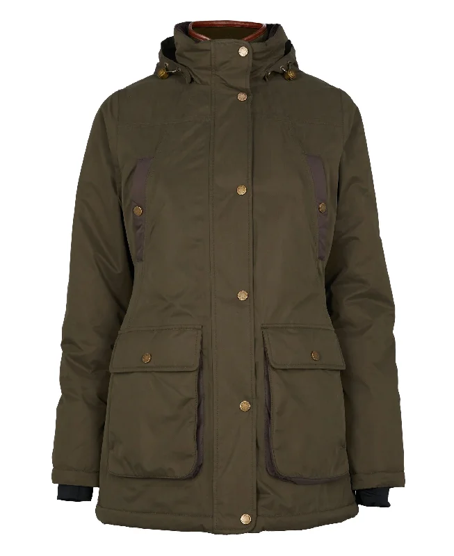 Stamford Country Coat - Khaki Buttoned Toggled Snapped