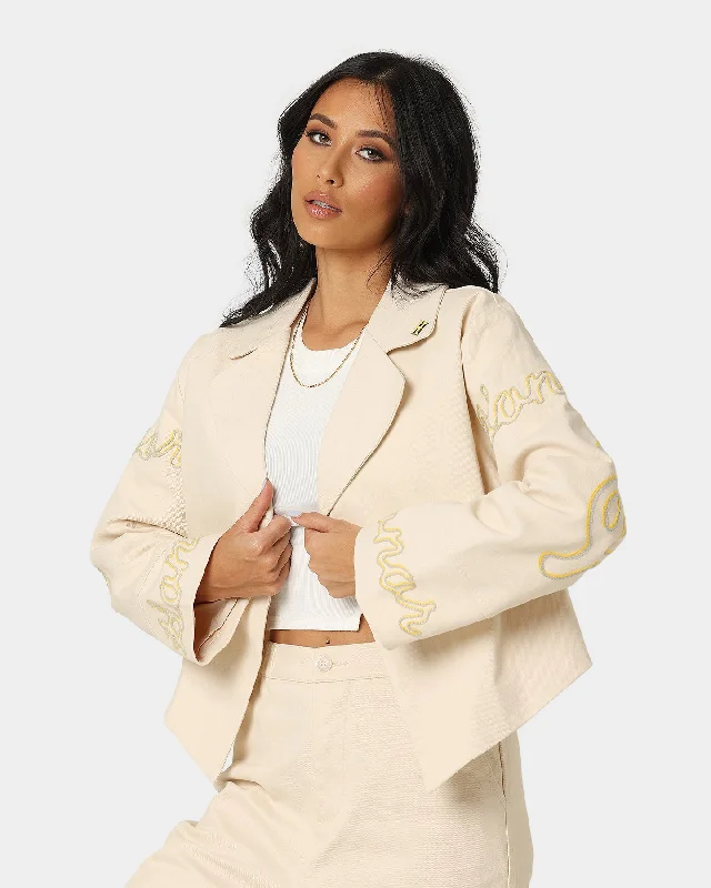 Honor The Gift Women's Hollywood Jacket Cream Nylon Jacket Polyester Jacket Spandex Jacket