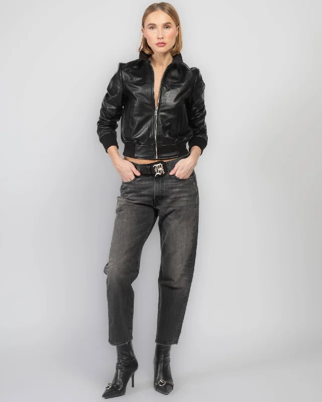 BLACK LEATHER