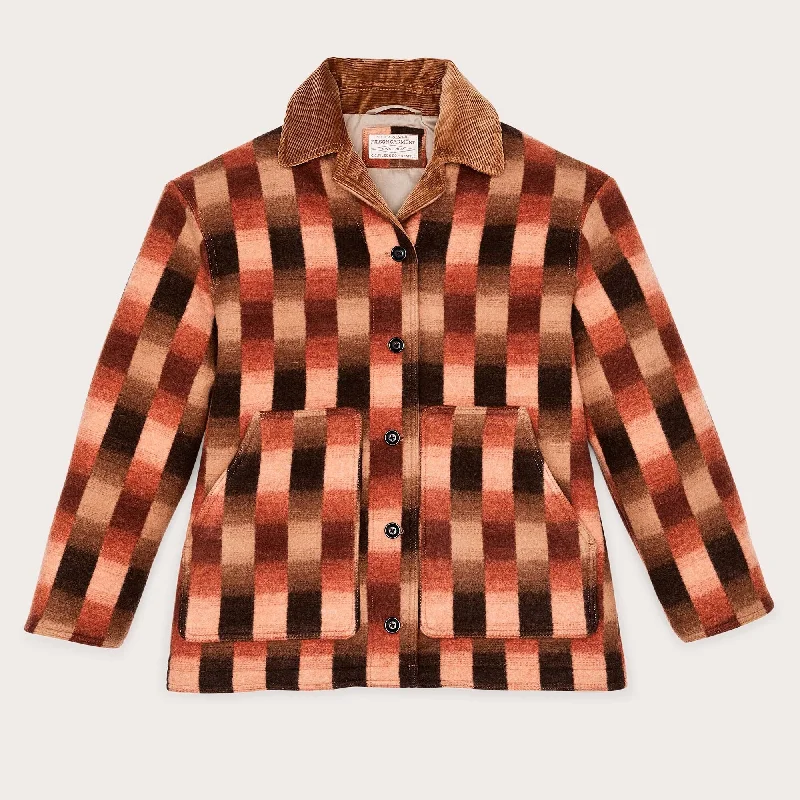 WOMEN'S BLANKET WOOL BARN COAT Trench Raincoat Windbreaker