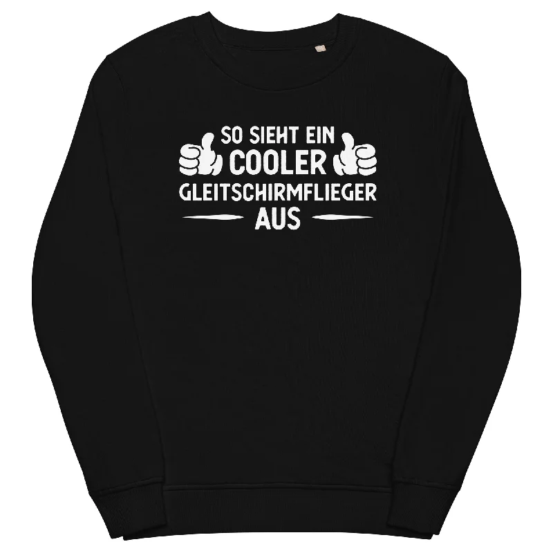 So Sieht Ein Cooler Gleitschirmflieger Aus - Unisex Premium Organic Sweatshirt Hoodie with Hem Drawcord Adjustable Customizable