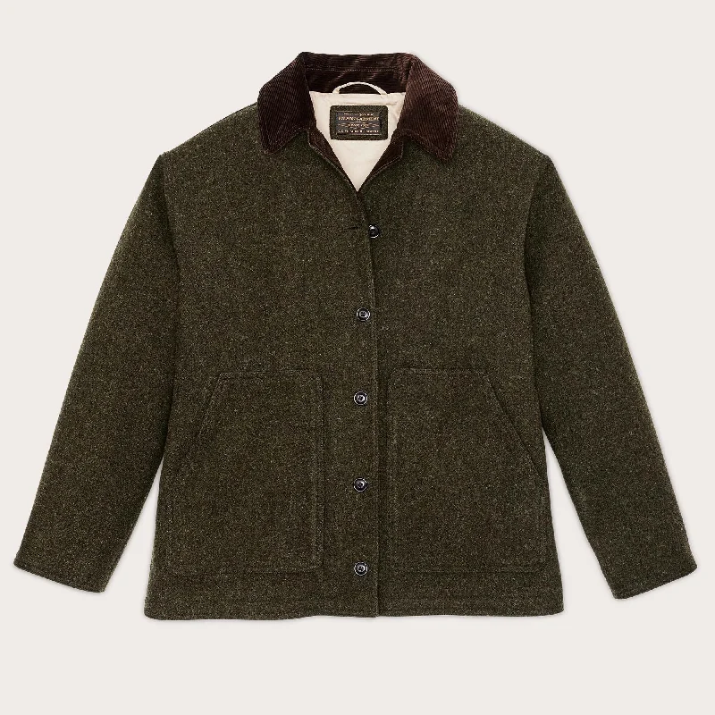 WOMEN'S MACKINAW WOOL BARN COAT Parka Anorak Hoodie