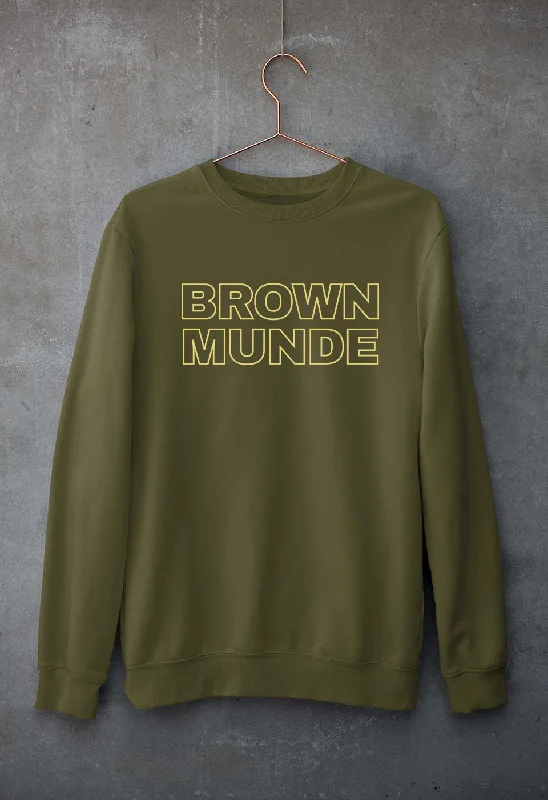 BROWN MUNDE Unisex Sweatshirt for Men/Women Hoodie Jacket Zipper Layering