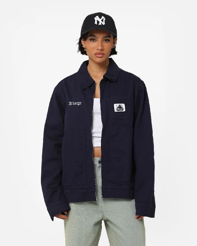 X-Large Patch Work Jacket Navy Ribbed Jacket Pleated Jacket Ruffled Jacket