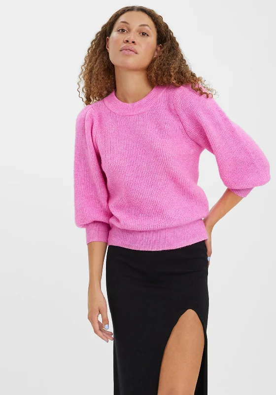 Vero Moda Three Quarter Sleeve Jumper, Cyclamen Faux Fur Fabric Real Fur Fabric Shearling Fabric Vero Moda Three Quarter Sleeve Jumper, Cyclamen Faux Fur Fabric Real Fur Fabric Shearling Fabric