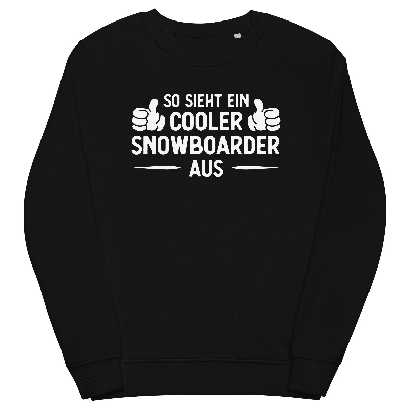 So Sieht Ein Cooler Snowboarder Aus - Unisex Premium Organic Sweatshirt Hoodie with Full-Zip Functional Layering