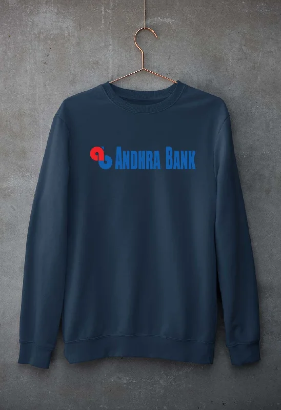 Andhra Bank Unisex Sweatshirt for Men/Women Hoodie with Frayed Bohemian Relaxed