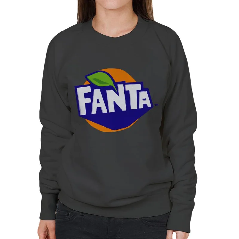 Fanta 2016 Logo Women's Sweatshirt Hoodie with Color Block Contrast Stylish