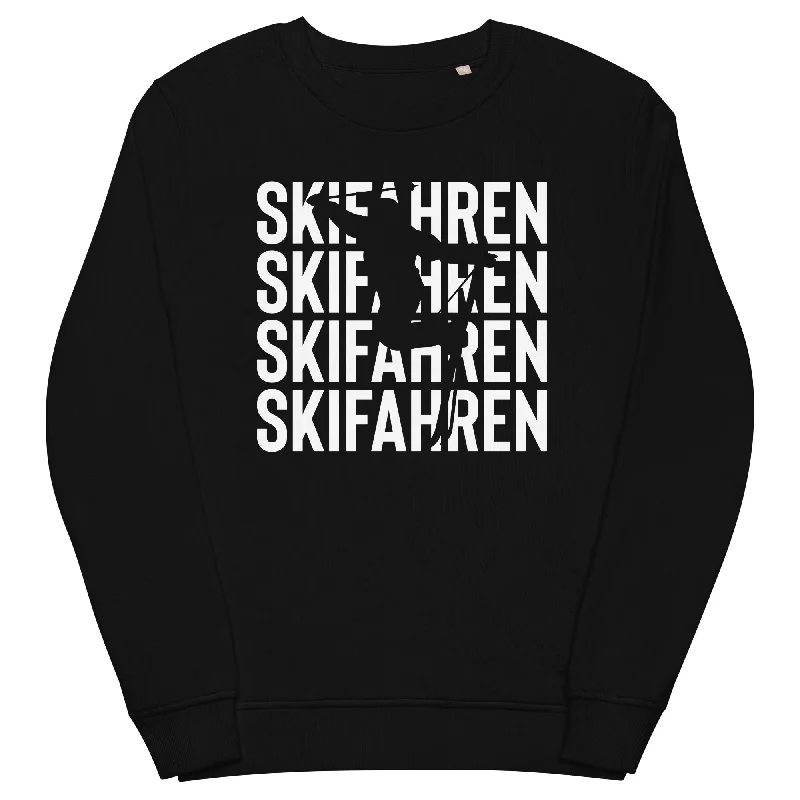 Skifahren - Unisex Premium Organic Sweatshirt Hoodie with Lace Feminine Delicate