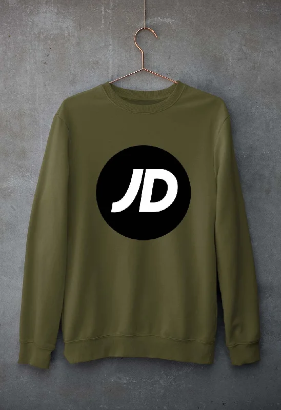 JD Sports Unisex Sweatshirt for Men/Women Hoodie with Hem Elastic Stretchable Comfortable