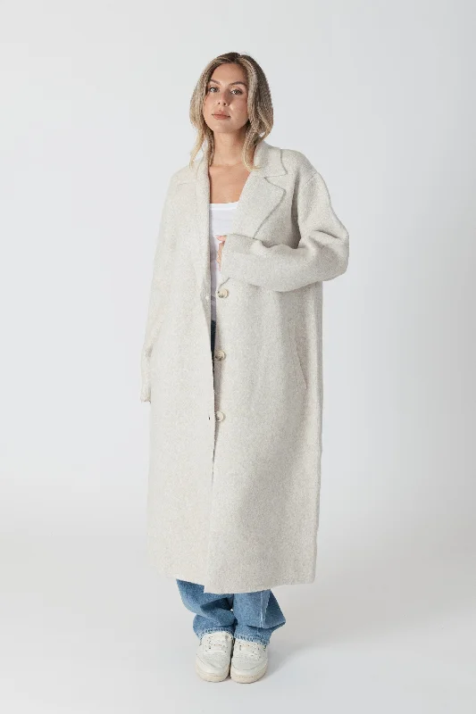 Victoria Lux Coat (Beige) Trench Raincoat Windbreaker