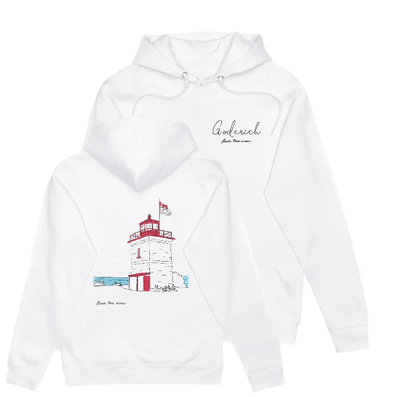 GODERICH HOODIE (UNISEX) Hoodie with Half-Zip Sporty Casual