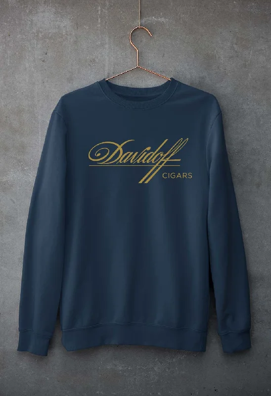 Davidoff Cigars Unisex Sweatshirt for Men/Women Hoodie with Mock Neck Collared Structured