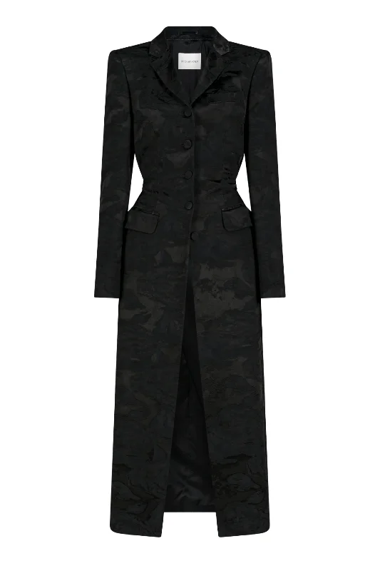 Rilly Jacquard Coat Plaid Tartan Floral