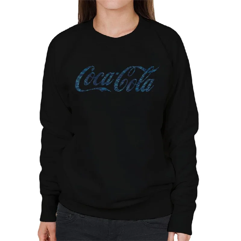 Coca Cola Hawaiian Logo Women's Sweatshirt Hoodie with Neon Bright Vibrant