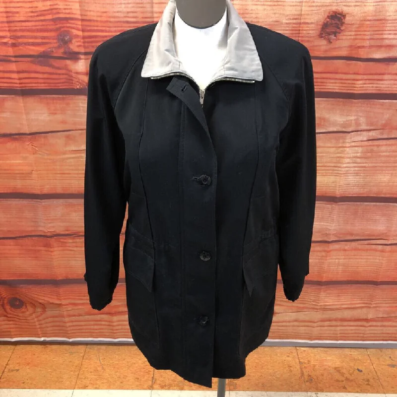 GALLERY BLACK TAUPE COAT SIZE MEDIUM TCC Fleece Down Feather