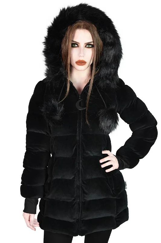 Dead Of Night Velvet Coat Nylon Polyester Spandex