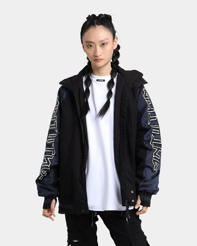 The Anti Order Terminus Jacket Black/Navy Appliqued Jacket Beaded Jacket Sequined Jacket