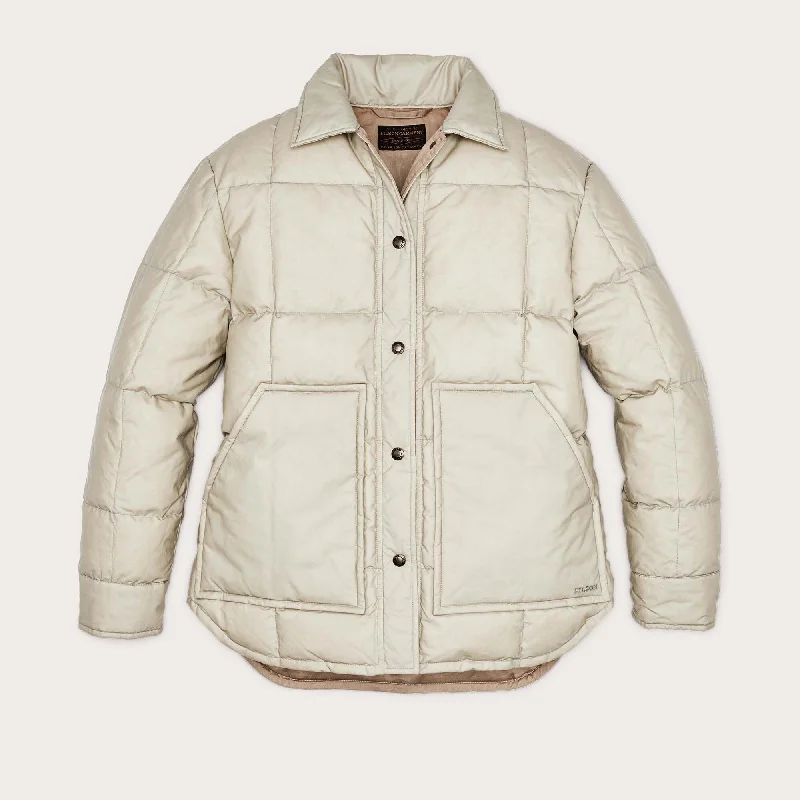 WOMEN'S WAXED DOWN BARN COAT Bomber Denim Leather
