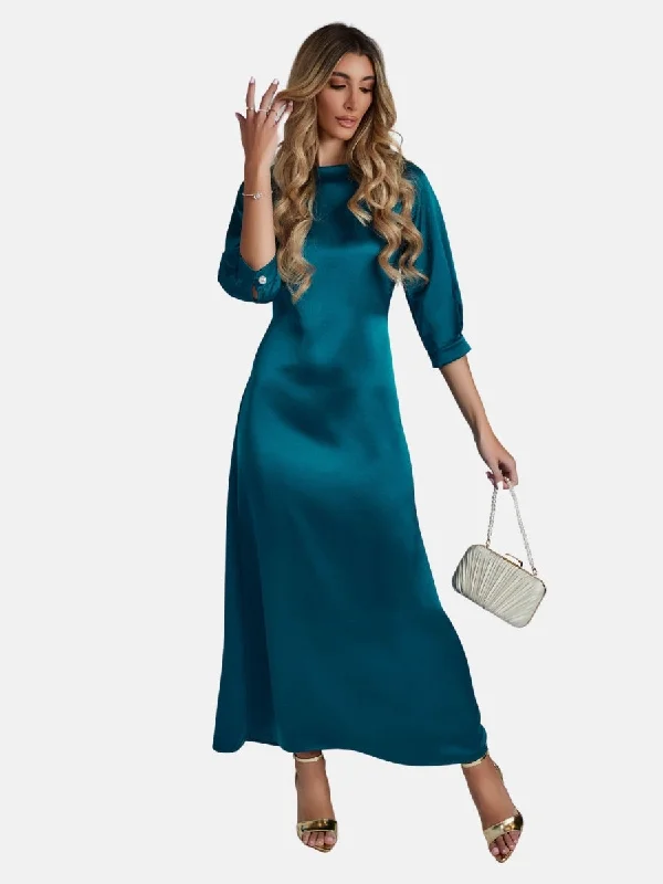 Kate Satin Evening Dress Tunics Sophisticated sleek
