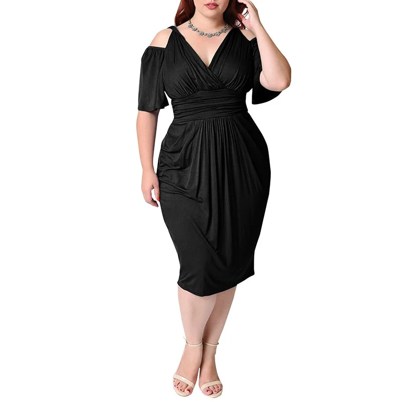 Sexy Elegant Off Shoulder Tight Waist Dress Women Summer Solid Elastic Club High Waist Broadcloth Bodycon Party Dress Tunics Mesh breathable