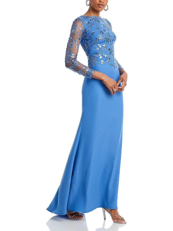 Womens Sequined Embroidered Evening Dress Tunics Trousers formal