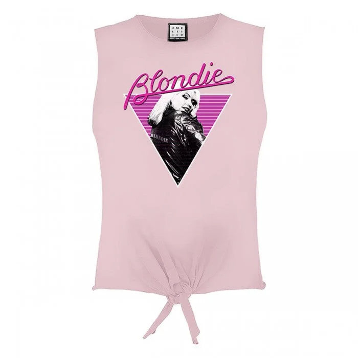Amplified Womens/Ladies Blondie Sleeveless Crop Top Mesh Blend Leather Blend Suede Blend