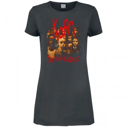 Amplified Womens/Ladies Untouchables Korn T-Shirt Front Pockets Side Pockets Patch Pockets