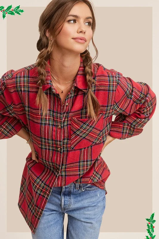 Avril Shirt Zippered Front Buttoned Front Snap Front