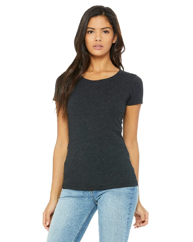 Bella+Canvas Ladies Triblend T-Shirt | Char-black Trib Mesh Canvas Denim