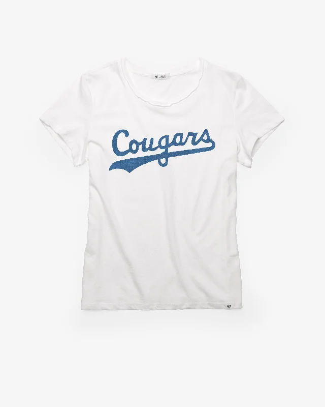 BRIGHAM YOUNG COUGARS VINTAGE PREMIER '47 FRANKIE TEE WOMENS Fleece Fabric Down Fabric Feather Fabric