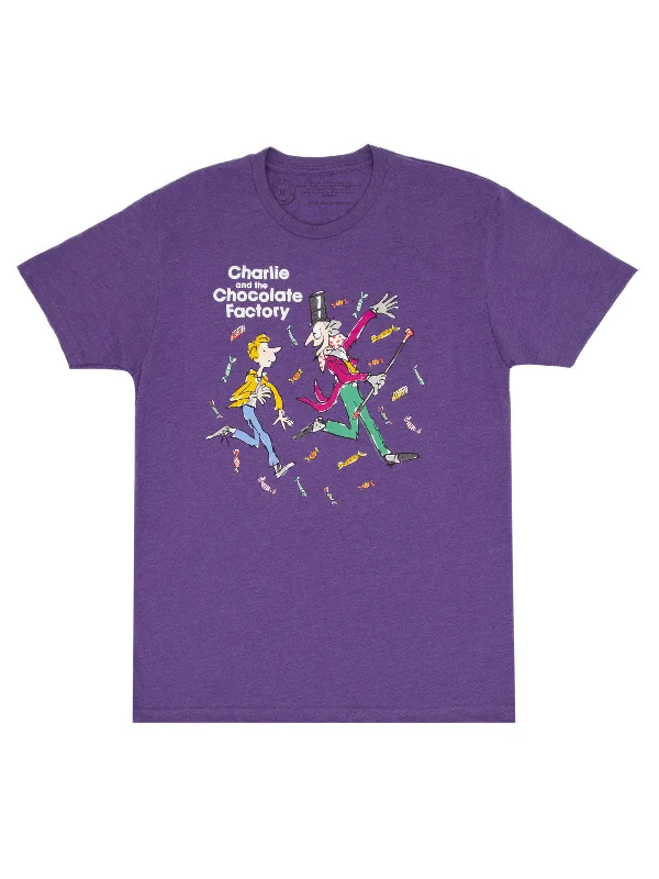 Charlie and the Chocolate Factory Unisex T-Shirt Oversized T-Shirt Spandex breathable