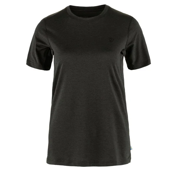 Fjallraven Womens Abisko Day Hike SS T-Shirt Black Modern Contemporary Chic