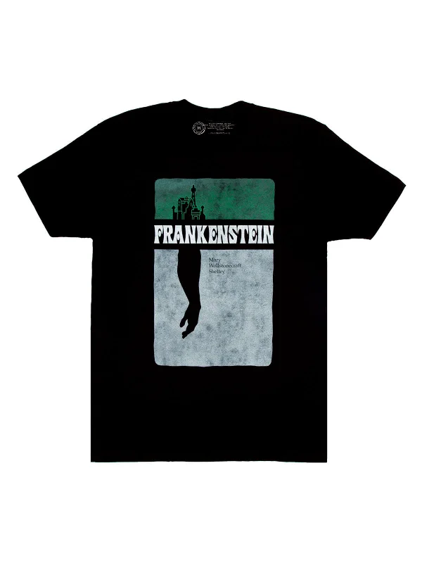 Frankenstein Unisex T-Shirt Notch Collar Peter Pan Collar Cowl Neck