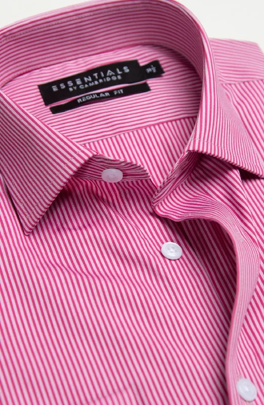 Essential Mens Formal Shirt Houndstooth Herringbone Solid